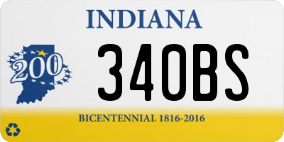 IN license plate 340BS