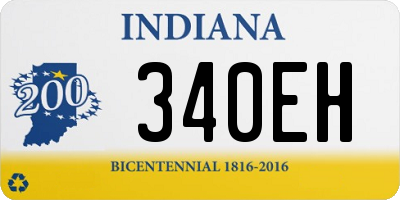 IN license plate 340EH