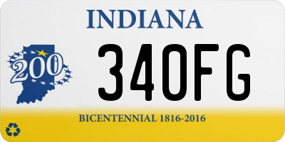 IN license plate 340FG