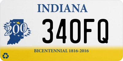 IN license plate 340FQ