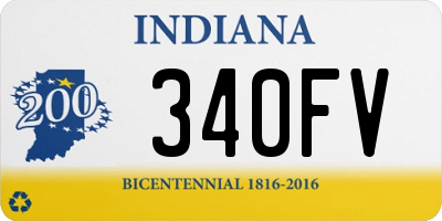 IN license plate 340FV
