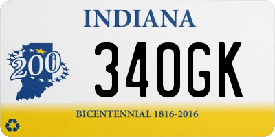 IN license plate 340GK