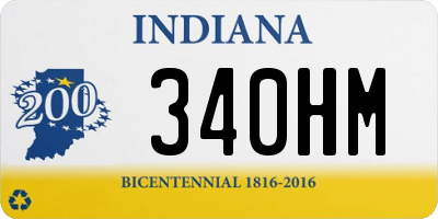 IN license plate 340HM