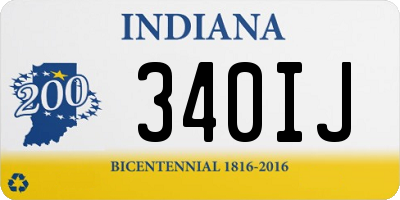 IN license plate 340IJ