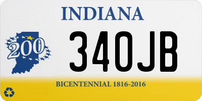 IN license plate 340JB