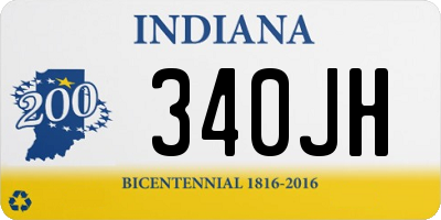 IN license plate 340JH