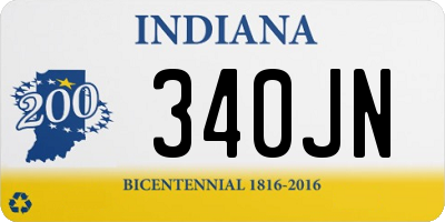 IN license plate 340JN