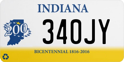 IN license plate 340JY