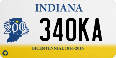 IN license plate 340KA