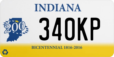 IN license plate 340KP