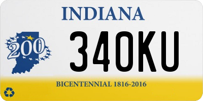 IN license plate 340KU