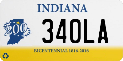 IN license plate 340LA