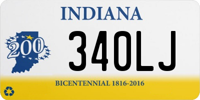 IN license plate 340LJ