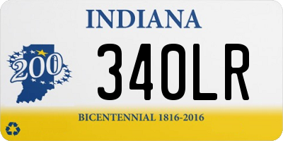 IN license plate 340LR