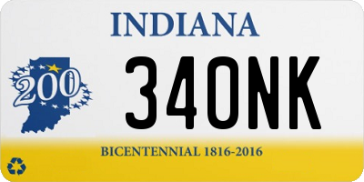 IN license plate 340NK