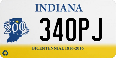 IN license plate 340PJ