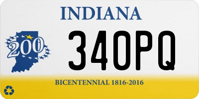 IN license plate 340PQ