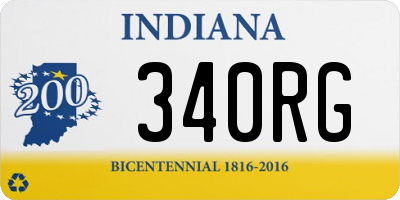 IN license plate 340RG