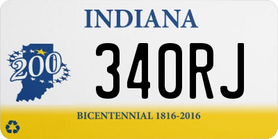 IN license plate 340RJ