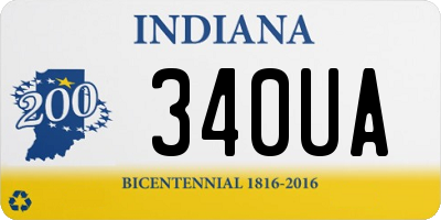 IN license plate 340UA