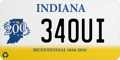 IN license plate 340UI