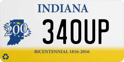 IN license plate 340UP