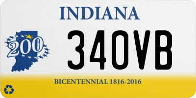 IN license plate 340VB