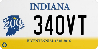 IN license plate 340VT