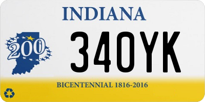 IN license plate 340YK