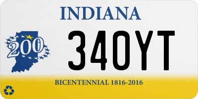 IN license plate 340YT