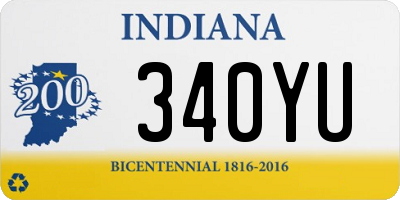 IN license plate 340YU