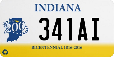 IN license plate 341AI