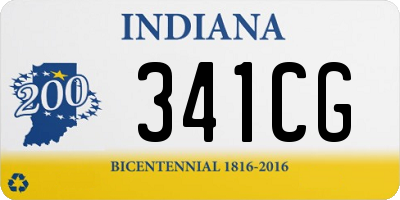 IN license plate 341CG