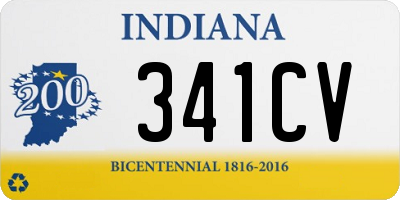 IN license plate 341CV