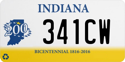 IN license plate 341CW