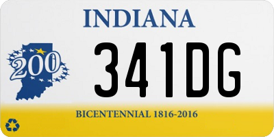 IN license plate 341DG