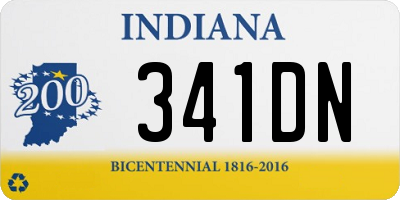 IN license plate 341DN