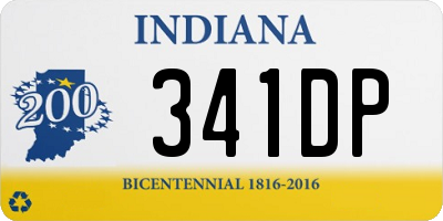 IN license plate 341DP