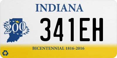 IN license plate 341EH