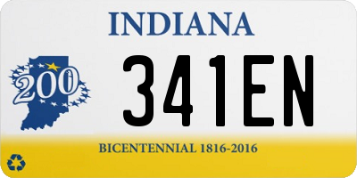 IN license plate 341EN