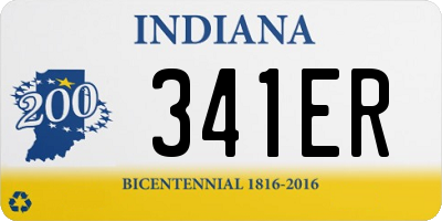 IN license plate 341ER