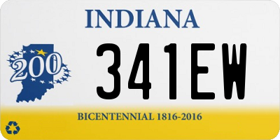 IN license plate 341EW