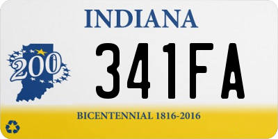 IN license plate 341FA