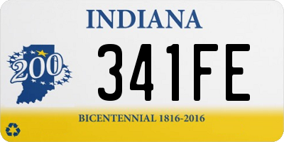 IN license plate 341FE