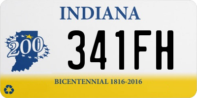 IN license plate 341FH