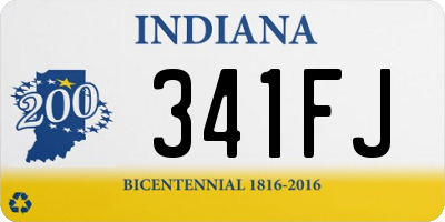 IN license plate 341FJ