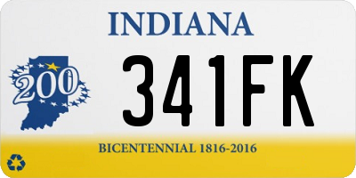 IN license plate 341FK