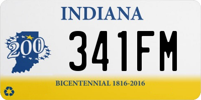 IN license plate 341FM