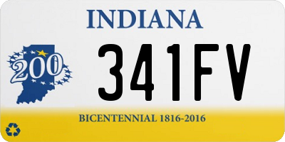 IN license plate 341FV