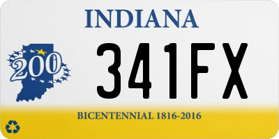 IN license plate 341FX